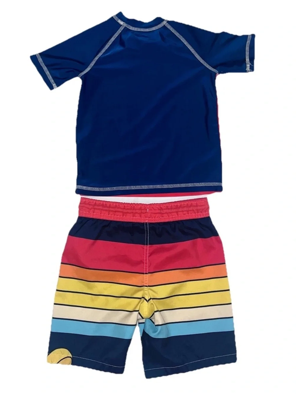 Disney Toddler Boys Mickey Mouse Rash Guard / Swim Trunks Shorts 4T